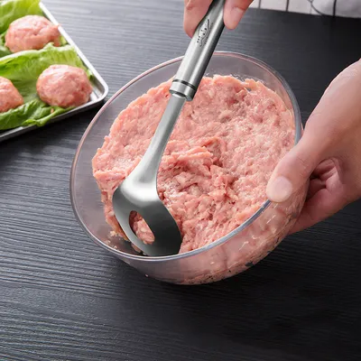 Press Ball Colander Deep-fried Fish Ball Artifact Meatball Making Extruding Abrasive Tool