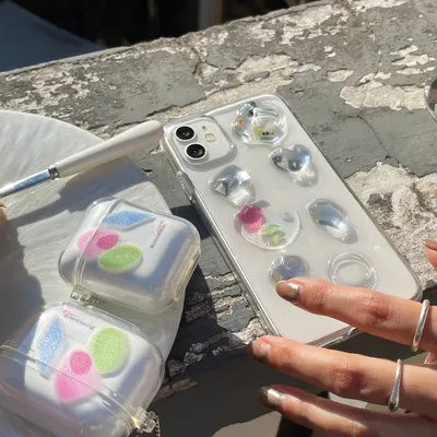 Fashion Minimalist Drip Rubber Phone Case Protector