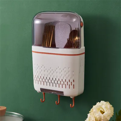 Plastic Fashion Dustproof Chopsticks Cage Chopsticks Tube Kitchen Tableware Storage Box