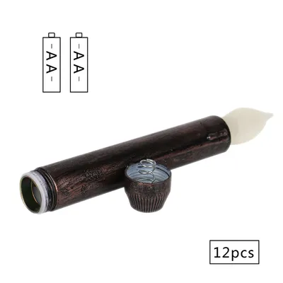 Halloween long black candles