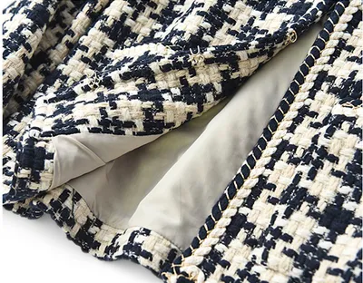 Houndstooth Small Fragrance Jacket Women Clothing