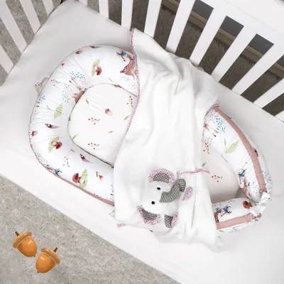 Animal Series Cotton Crib Middle Bed Dark And Stain Resistant