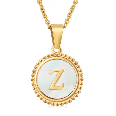 Fashion Stainless Steel Letter Necklace Female