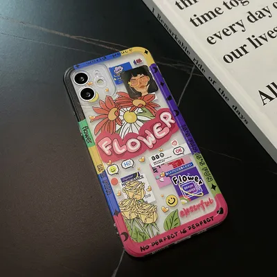 Tide Brand Retro Graffiti Silicone Phone Case