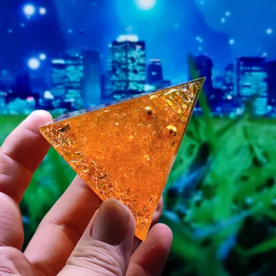 Crystal Ball Gravel Pyramid Home Crafts Resin Decorations