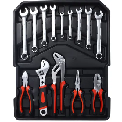 969 Piece Men's Home Repair Tool Set, Tool Box Organizer With 4 Drawers, Universal Household
