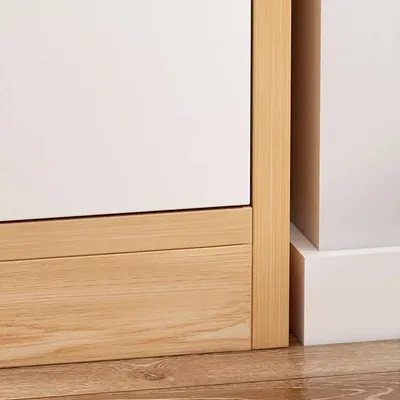 2 Drawers Modern Wood Bedside Cabinet Nightstand Table Bedroom Furniture
