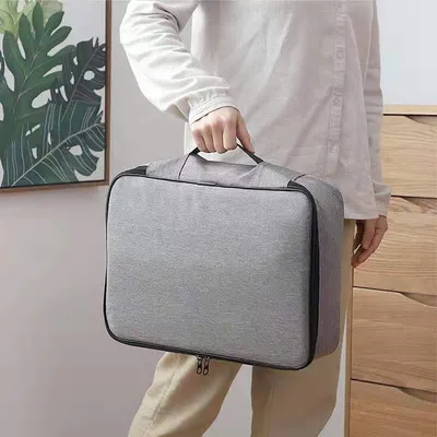 Multi-functional Travel Storage Bag, Cationic Waterproof Organizing Zipper Bag, File And Passport Storage Bag With Combination Lock