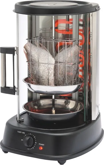 Home Grill Electric Rotisserie Indoor Chicken SmokelessHome Skewer Stove