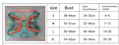 Dog Harness Cat Harness Reflective Dogs Leashs Soft Mesh Chest Strap