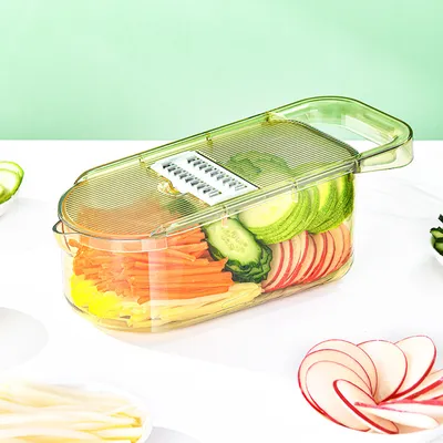 Multifunction Transparent Vegetable Cutter Steel Blade Potato Slicer Fruit Shred Dicing Blades Carrot Cheese Grater Chopper Kitchen Gadgets