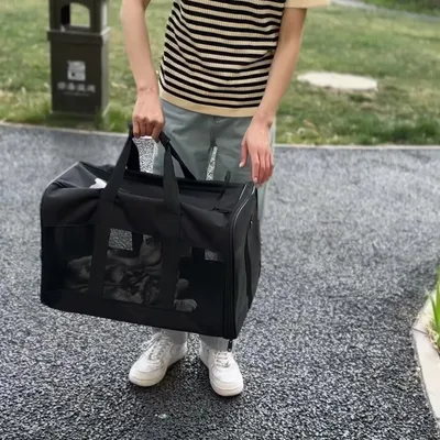 Dog Cat Carriers Bags Car Portable Transport Pet Bag Cage Portable Pet Foldable Outgoing Travel