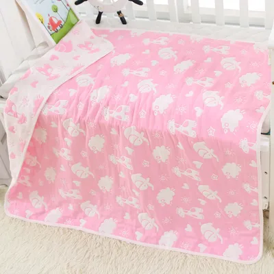 110 * 110cm baby bath towel cover blanket gauze children quilt quality baby children pure cotton 6 six layer gauze bath towel