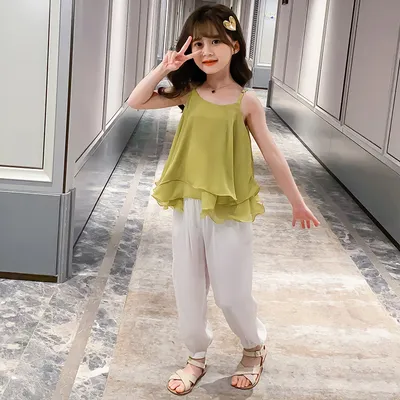 Fashion Girls Two-piece Cotton Summer Camisole