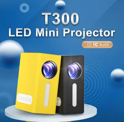 Home Office T300 Projector HD 1080P Miniature Mini Projector