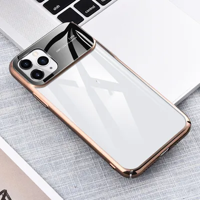 Mobile Phone Case Creative Electroplating Pc Glass Mobile Phone Case Suitable For 11 Pro Case