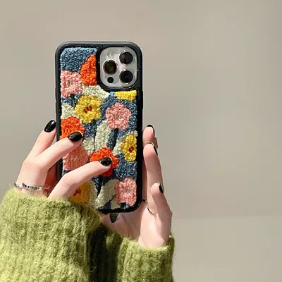 Plush Niche Flower Fashion Phone Case