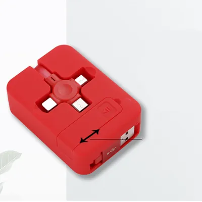 GN Macaron Telescopic Bracket Three-In-One Charging Cable
