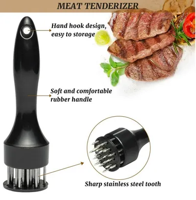 Stainless Steel Meat Tenderizer 21-pin Beef Pork Kitchen Cooking Needle Tool