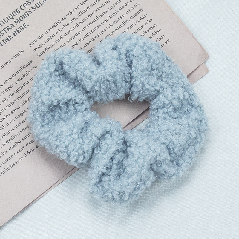 Korean new candy color high elastic cashmere hair ring