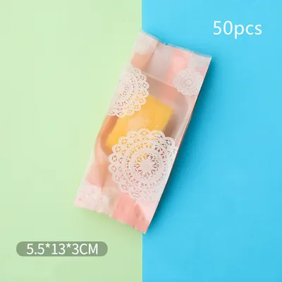 50 كيس تغليف سميك للمخبوزات والوجبات الخفيفة