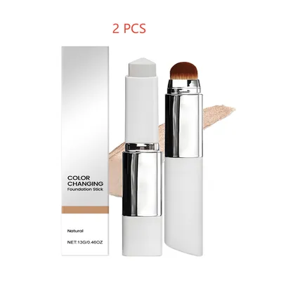 2-in-1 Color-Changing Foundation Stick Clear And Non-stuck Powder Daily External Foundation