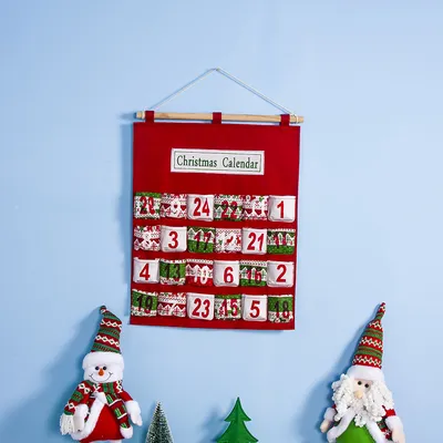 Christmas calendar storage hanging bag