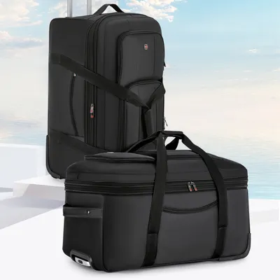 Women Travel Suitcase Trolley Bags Wheeled Bag Oxford Waterproof Rolling Luggage Travel Handbag