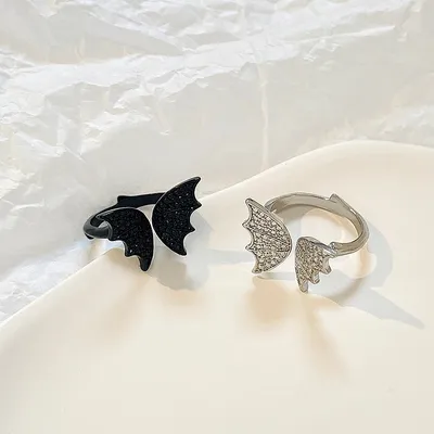 Big Butterfly Ring Vintage Adjustable Mesh Red Ins Food