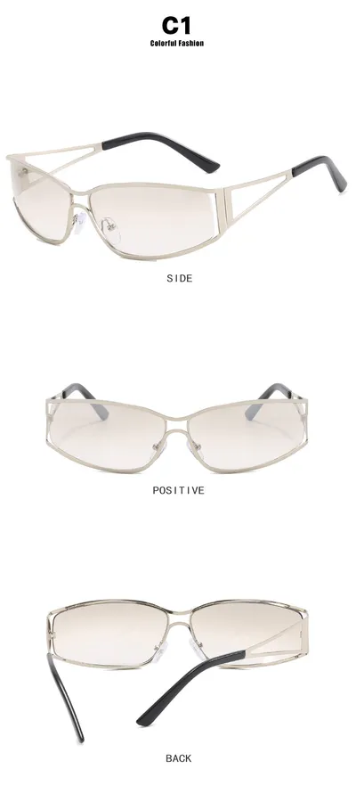 Hollow Modern Metal Women's Fashion Sunglasses