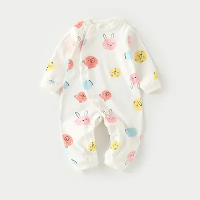 Autumn Thin Baby Pajamas And Baby Onesies