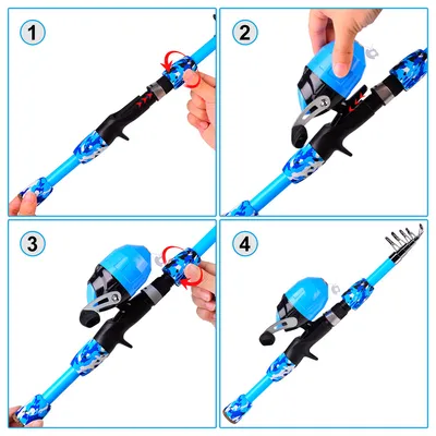 Mini Color Foam Fishing Rod Bag Combination