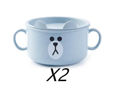 Thickened cartoon bowl with lid