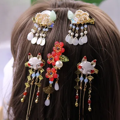 Antique hair ornaments Ying Luo diy material bag
