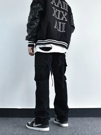 Casual Trousers Vibe Straight Loose Autumn And Winter Ins Wind Overalls Men's