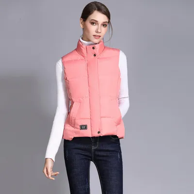 Autumn And Winter Solid Color Cotton Vest Women's Korean Style