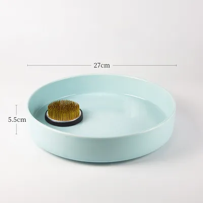 Japanese Flower Arrangement Ceramic Chinese Flower Plate