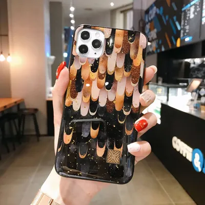 Nordic Style Marble Silicone Phone Case