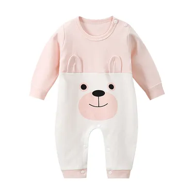 Baby Romper Long Sleeve Cartoon Printing Spring Autumn