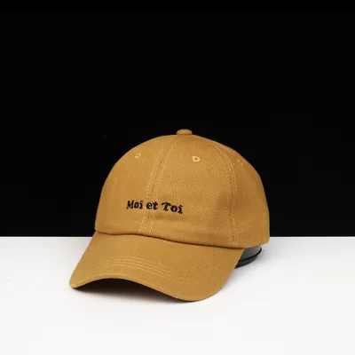 New Korean Style Letter Embroidered Springsummer Outdoor Baseball Hat