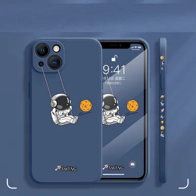 Creative Lens Cartoon Astronaut Phone Case