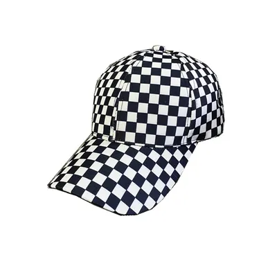 Men's And Women's Fashion Checkerboard Hat