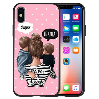 Trendy mother and baby phone case