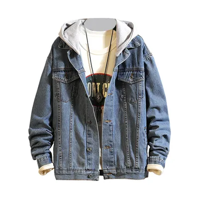Men's Fashion Hong Kong Style Denim Jacket