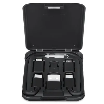 Portable Data Cable Business Card Holder Multi-function Charging Cable Mobile Phone Bracket Six-in-one