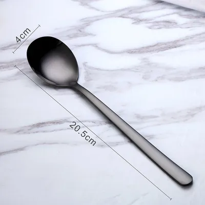Korean style spoon stainless steel household long handle spoon