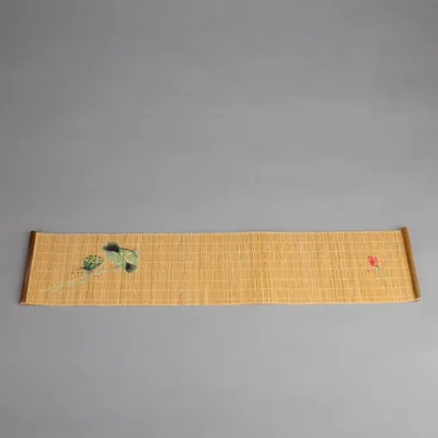 Natural Print Bamboo Tea Mat Insulation Pad