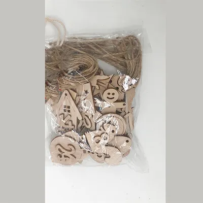 Digital Tag Holiday Gift Packaging Hollow Carving Listing Crafts Wood Decoration