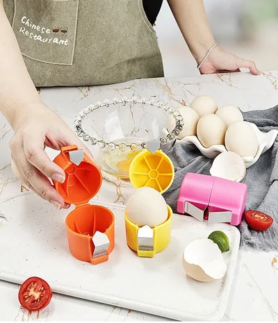 Egg Shell Opener For Hard Boiled Eggs Egg Peeler Tool Handheld Egg Topper Cutter Tool Easy Egg Cracker Tool Egg Slicer For Raw And Hard Boiled Eggs Kitchen Gadgets For Cooking And Baking