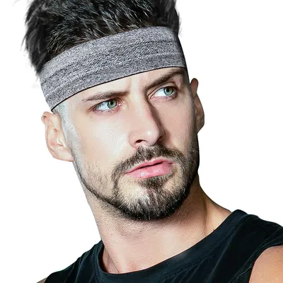 Non-slip antiperspirant headband sports turban